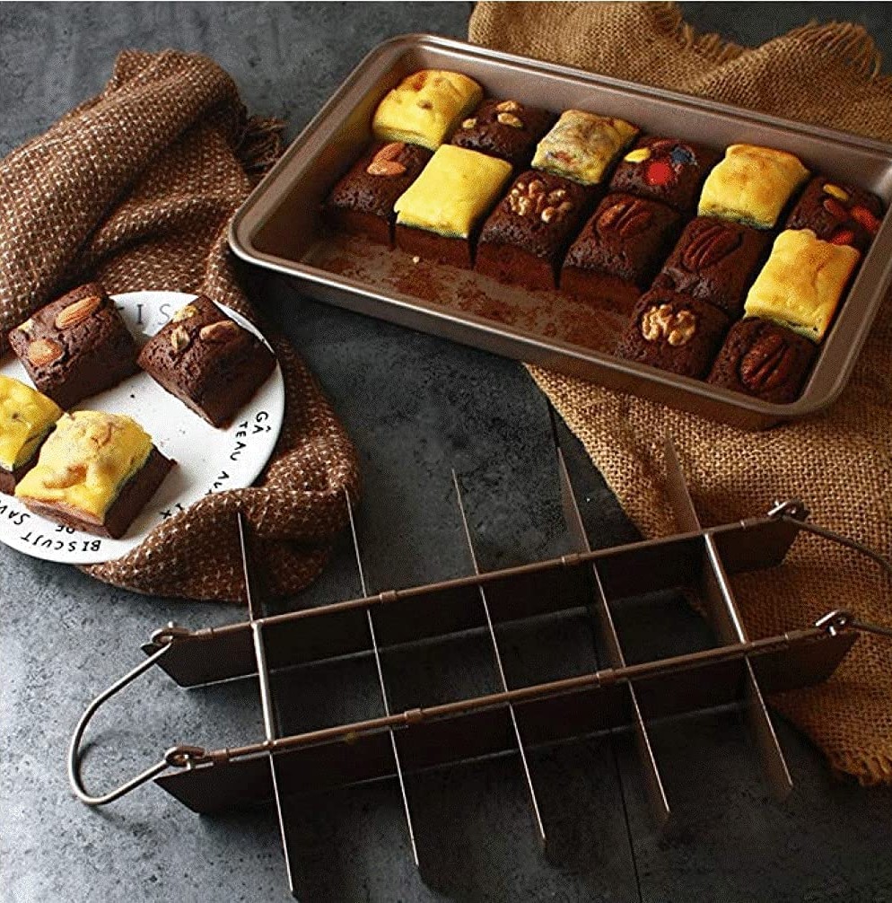 ProBake Grid-Champagne with brownies and baking grid
